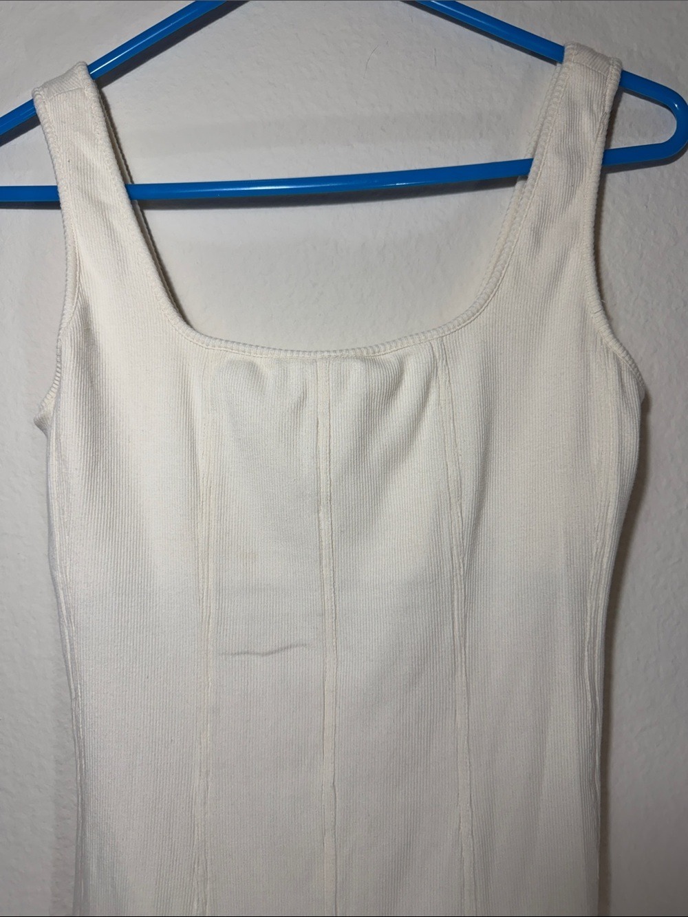 Kenneth Cole Cream Sleeveless Maxi Dress with Side Slit - Picture 4 of 7